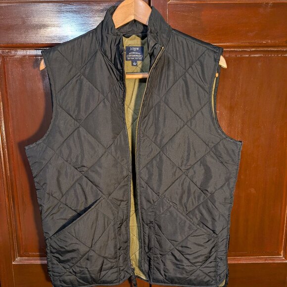 J Crew Walker Quilted Vest - Black - Small - Picture 1 of 4